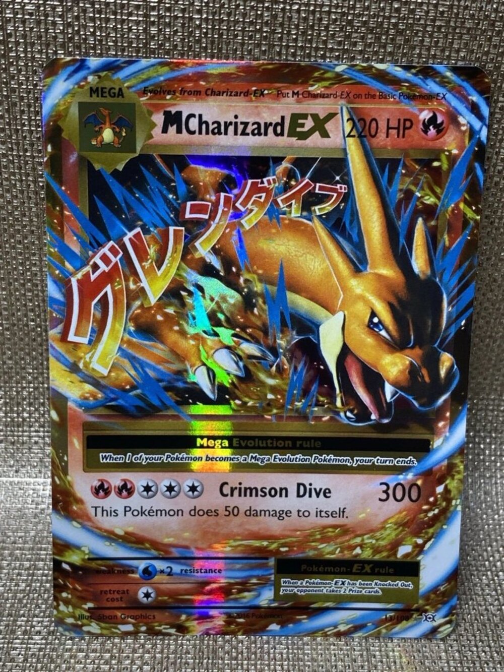 Pokemon M Charizard EX 13/108 Holo Mega Evolutions 220HP XY Evolutions